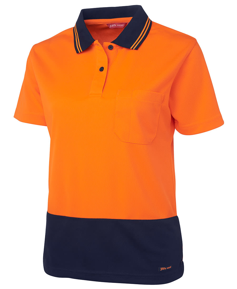 JB's Wear, Women's Hi Vis Polo, 6LHCP - Lime/Navy - 22
