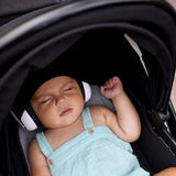 Baby Earmuffs - Black/Blue Checkered - Em's 4 Kids
