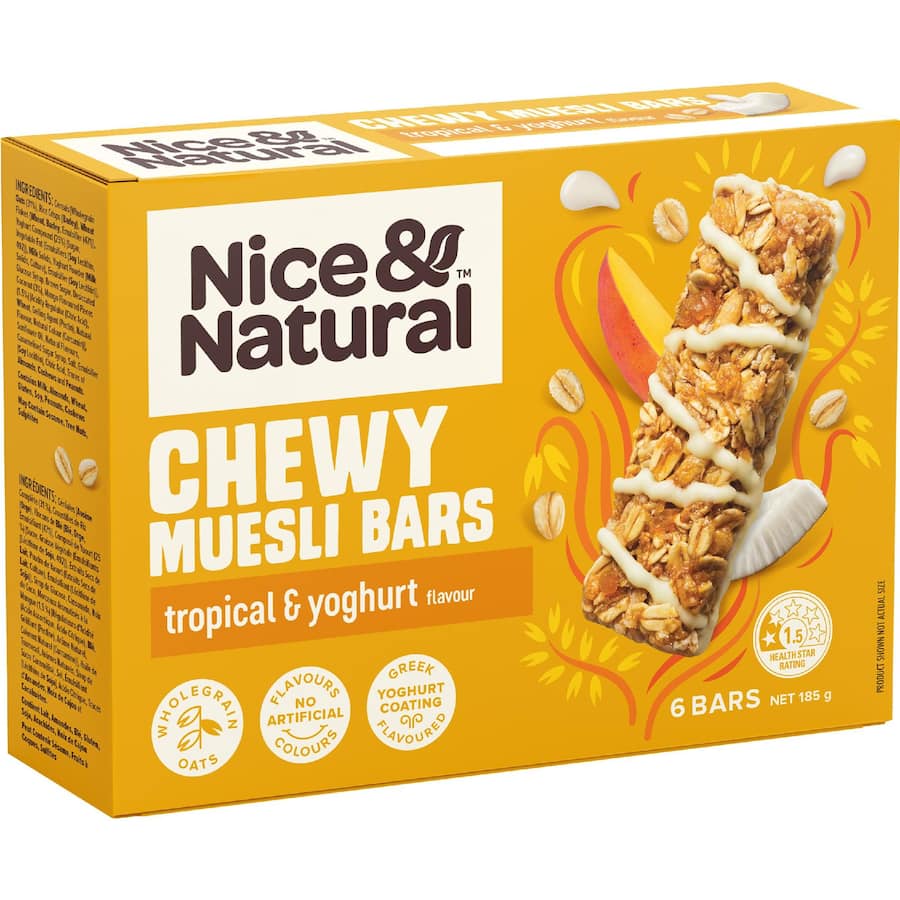 Nice & Natural Chewy Muesli Bars Tropical & Yoghurt