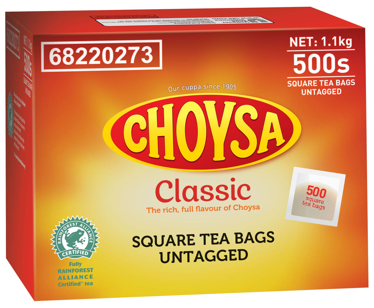 Choysa Classic Tagless Teabags 500 teabags (Box)