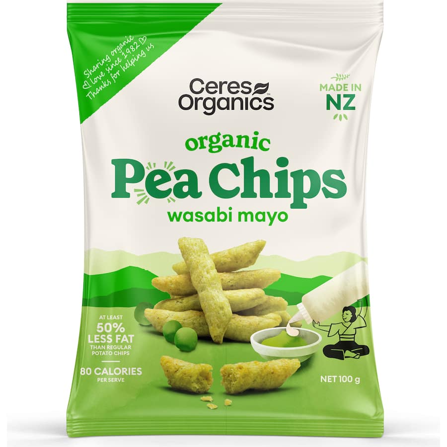 Ceres Organics Pea Chips Wasabi Mayo