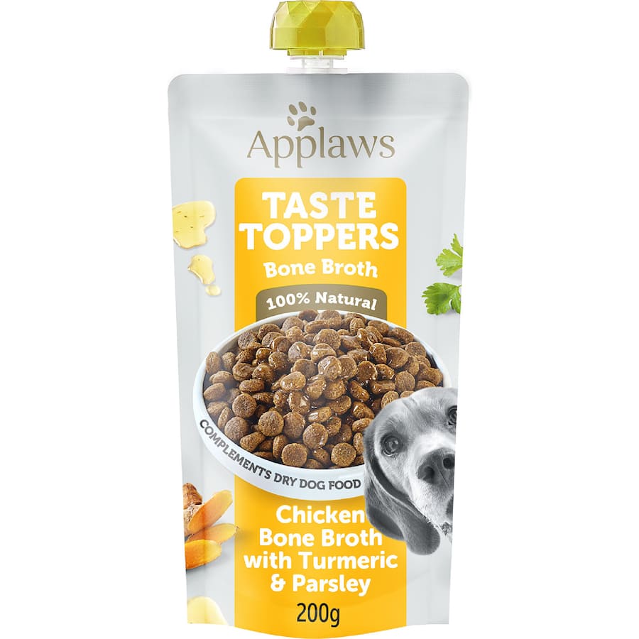 Applaws Wet Dog Food Chicken Bone Broth & Turmeric Pouch 200g