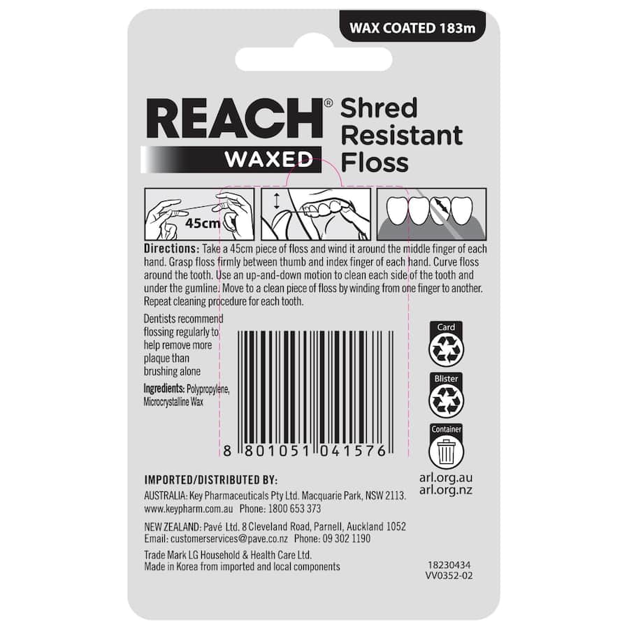 Reach Dental Floss Waxed - 183m