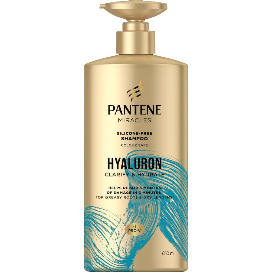 Pantene Miracles Shampoo Hyaluron Clarify & Hydrate 650mL