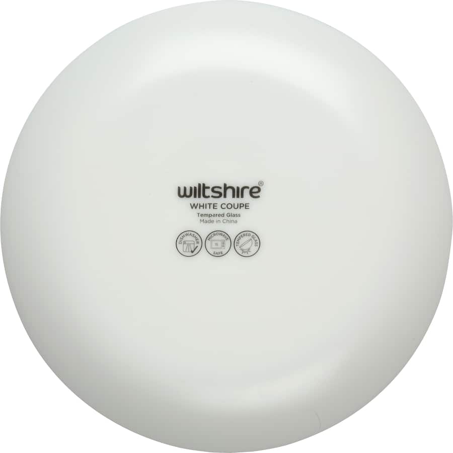 Wiltshire Side Plate White Coupe Glass 19cm