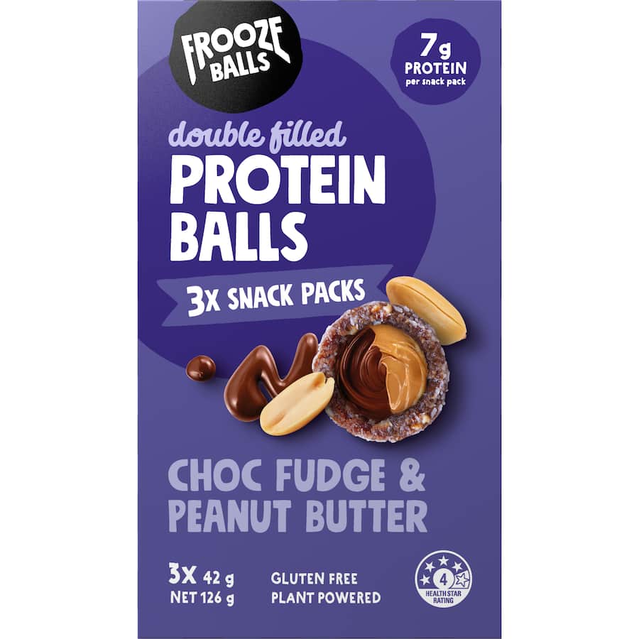 Frooze Balls Protein Snack Balls Choc Fudge & Peanut Butter