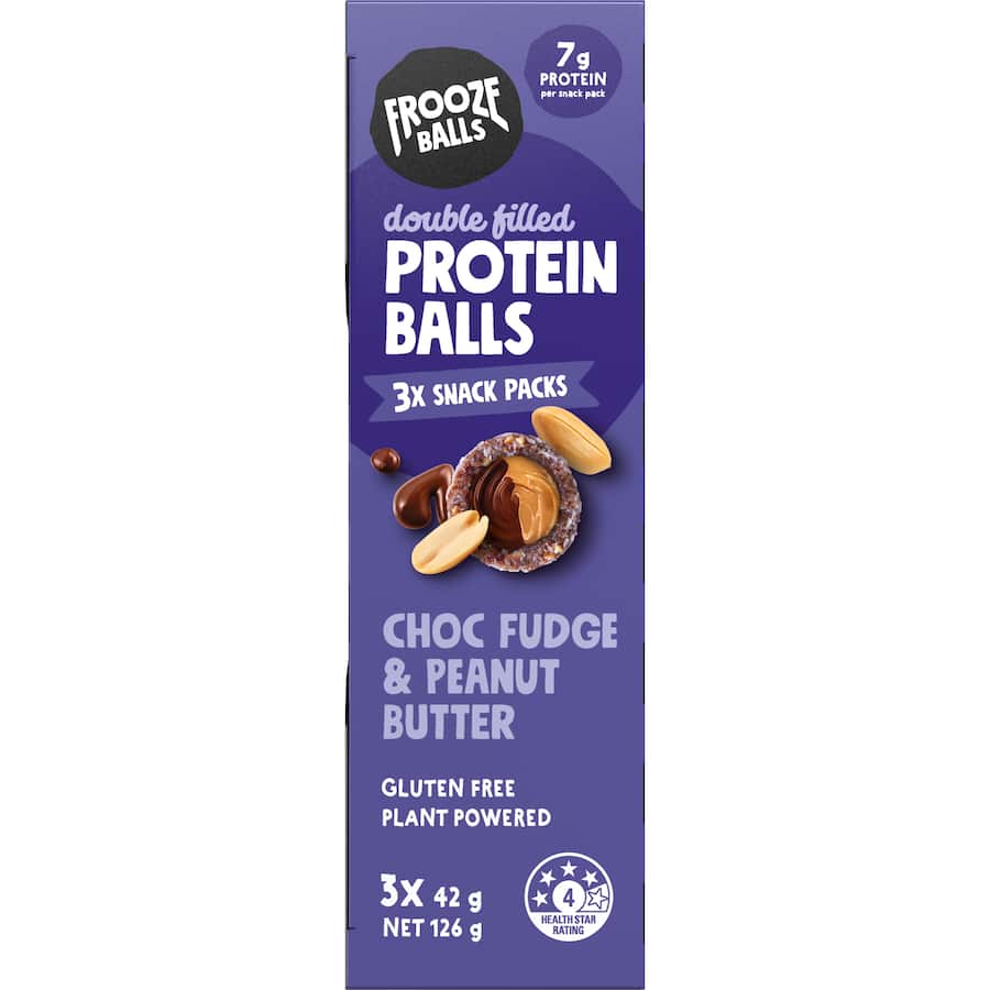 Frooze Balls Protein Snack Balls Choc Fudge & Peanut Butter