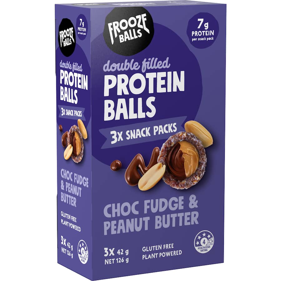 Frooze Balls Protein Snack Balls Choc Fudge & Peanut Butter