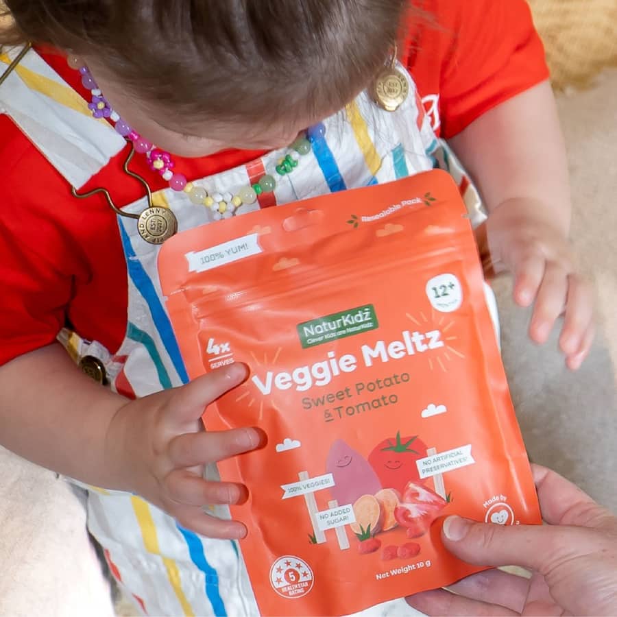 Naturkidz Veggie Meltz Baby Snacks Sweet Potato & Tomato 10g