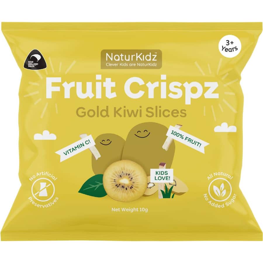 Naturkidz Fruit Crispz Baby Snacks Gold Kiwi Slices 10g
