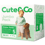 Cute & Co Nappy Pants Walker Boys & Girls 13-18kg Size 5 54pack