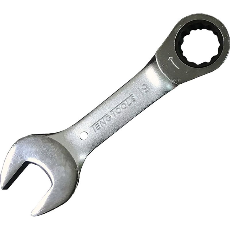 Teng Stubby Ratchet Combination Spanner 19mm