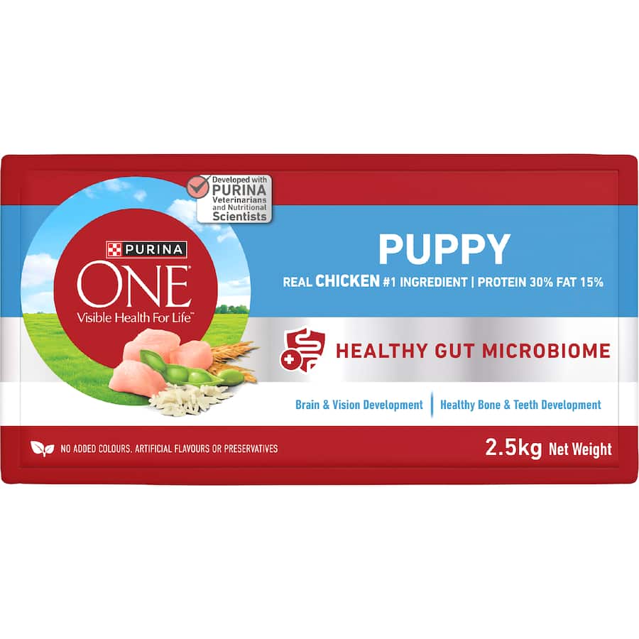Purina One Puppy Dry Dog Food Chicken Bag 2.5kg