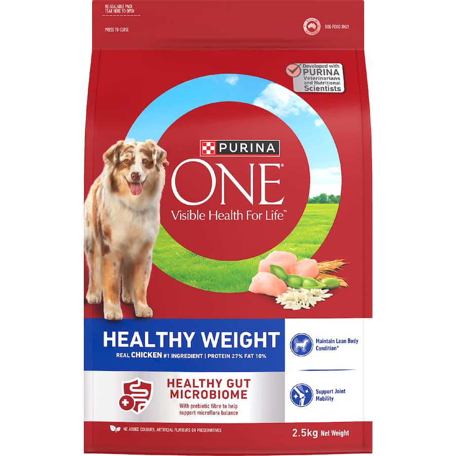 Purina One Healthy Weight Dry Dog Food Chicken Bag 2.5kg