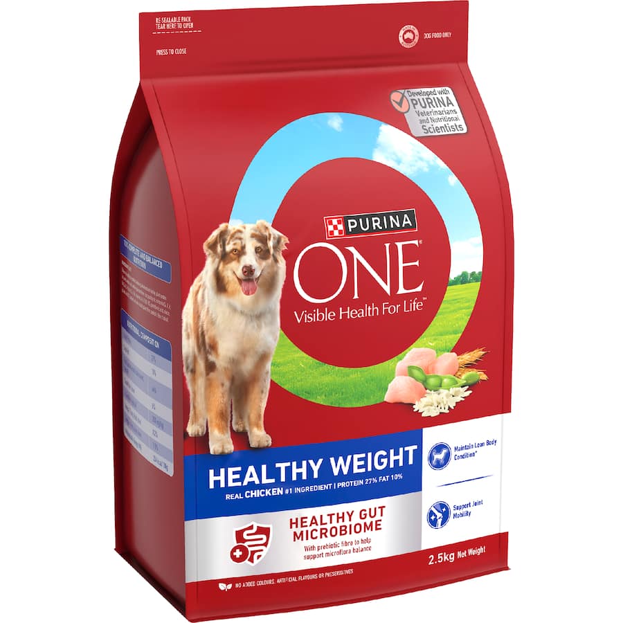Purina One Healthy Weight Dry Dog Food Chicken Bag 2.5kg