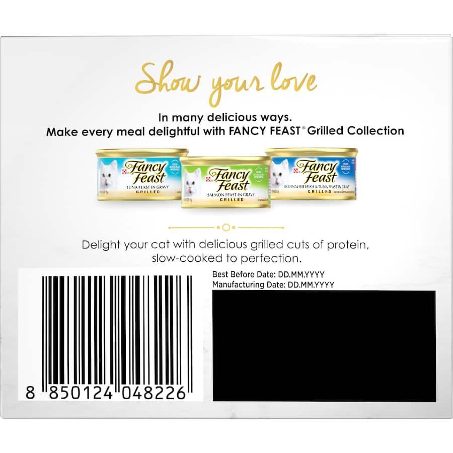 Fancy Feast Grilled Collection Wet Cat Food Seafood 18 x 85g