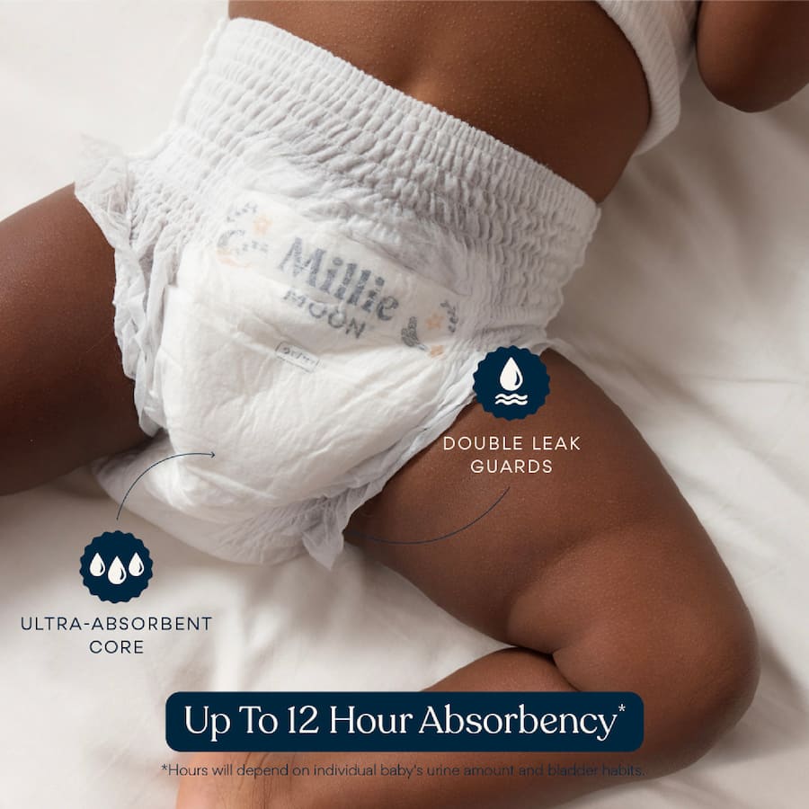 Millie Moon Nappy Pants Junior Boys & Girls 16+ Kg Size 6 26pack