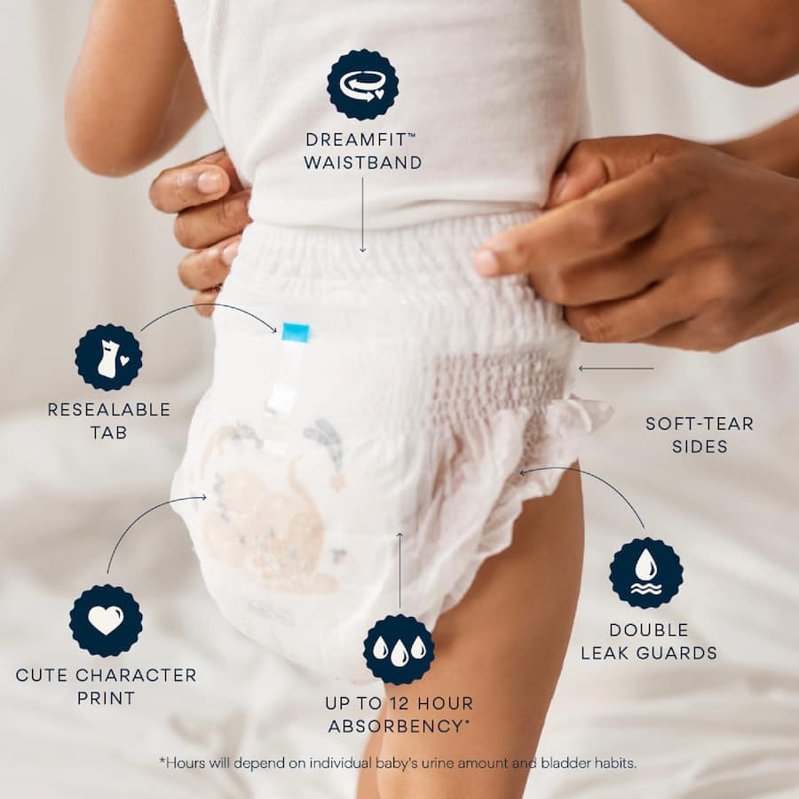 Millie Moon Luxury Nappy Pants Boys & Girls 13-18kg Size 5 28pack