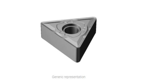 Sandvik TNMG160408-SM H13A insert for precision machining, featuring 9.525mm diameter and 4.8mm cutting edge length.