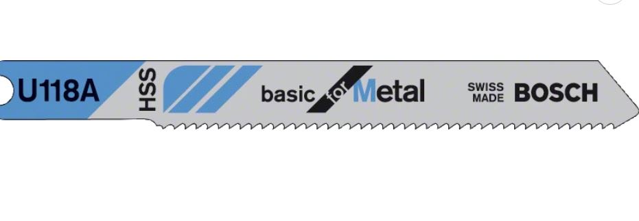Bosch Jigsaw Blade U118A HSS Basic 3 (Pack)