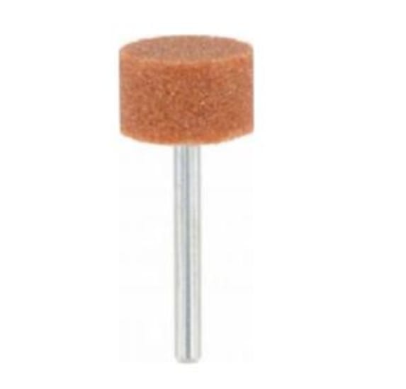 Dremel Aluminium Oxide Grinding Stone, 15.9mm diameter, designed for grinding metal and wood with precision and durability.