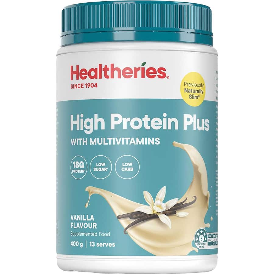 Healtheries High Protein Plus Powder Vanilla Flavour 400g