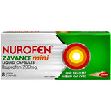 Nurofen Pain Relief Zavance Mini Liquid Caps 8 pack