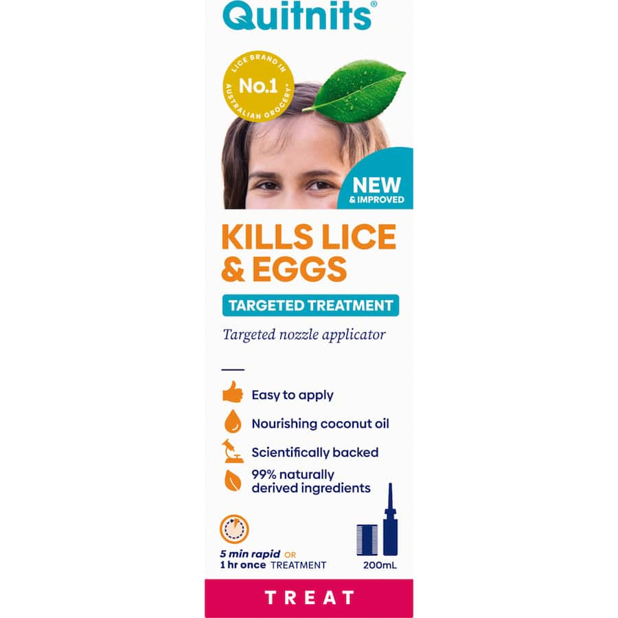 Quitnits Head Lice & Eggs Targeted Treatment 200mL