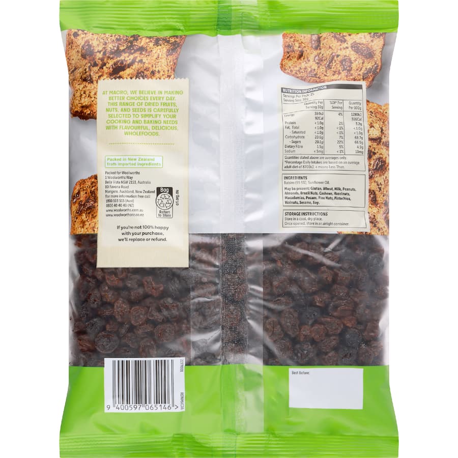 Macro Raisins  - 750g