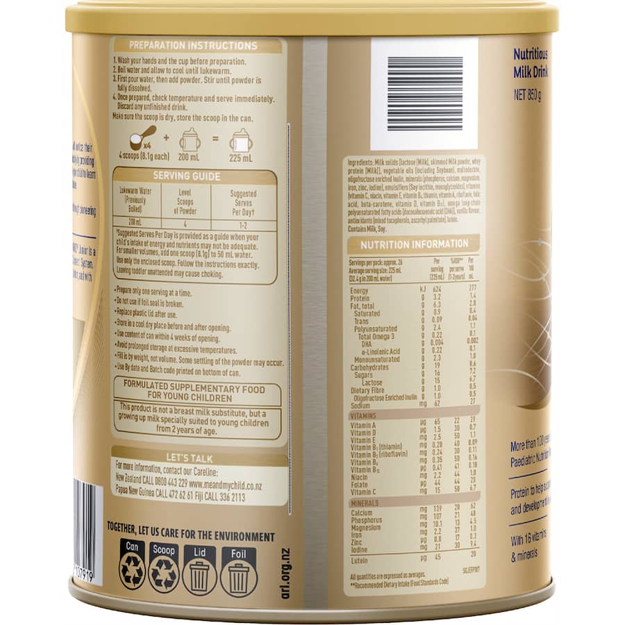 S26 Gold Stage 4 Junior Toddler Milk Drink From 2 Years 850g