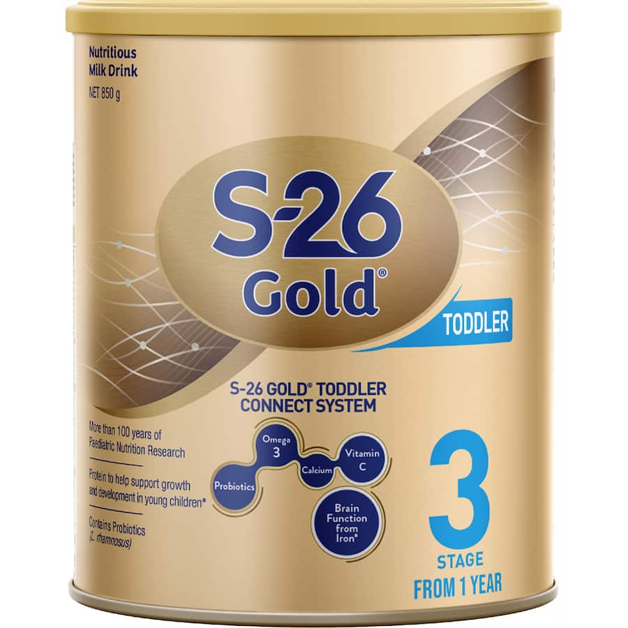 S26 Gold Stage 3 Toddler Milk Drink From 1 Year 850g