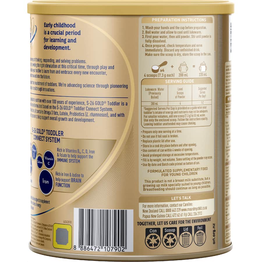 S26 Gold Stage 3 Toddler Milk Drink From 1 Year 850g