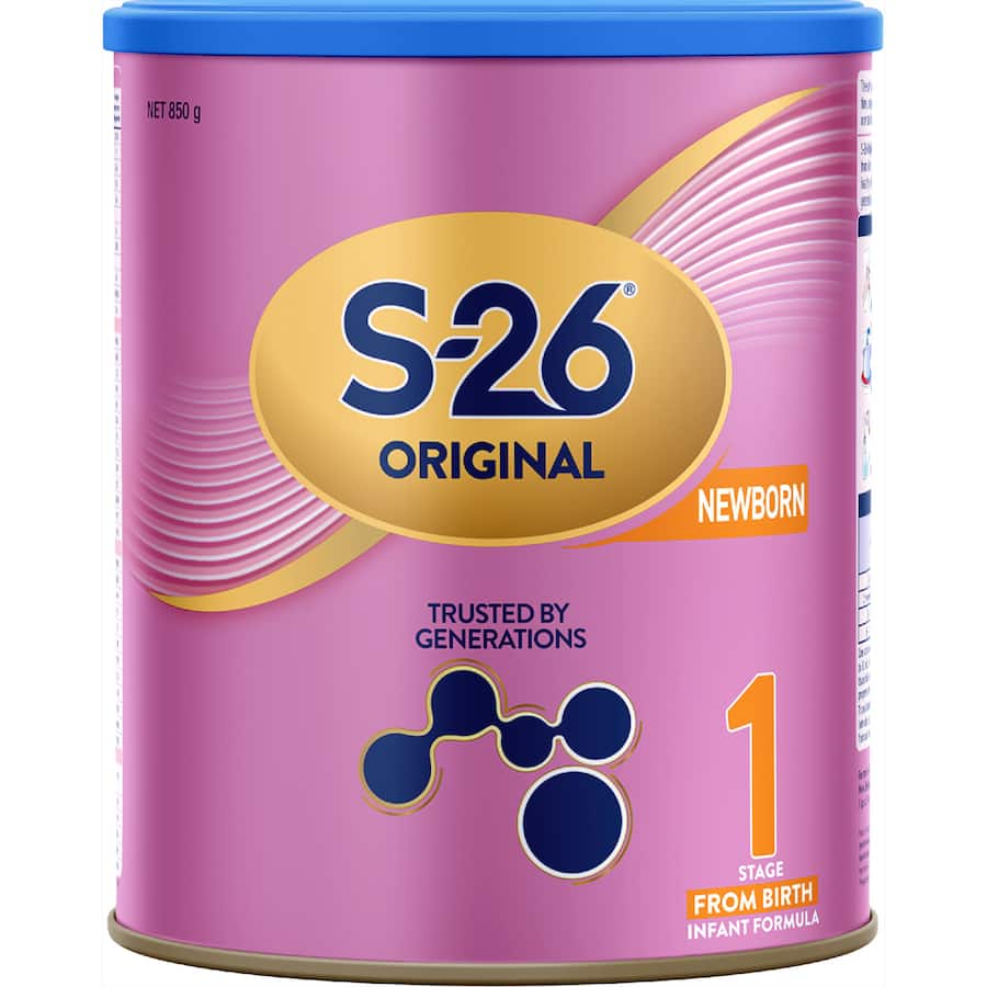 S26 Original Stage 1 Baby Infant Formula From Birth To 6 Months 850g