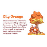 Fruit Meadows - Kawaii Cat Milk Carton-Orange