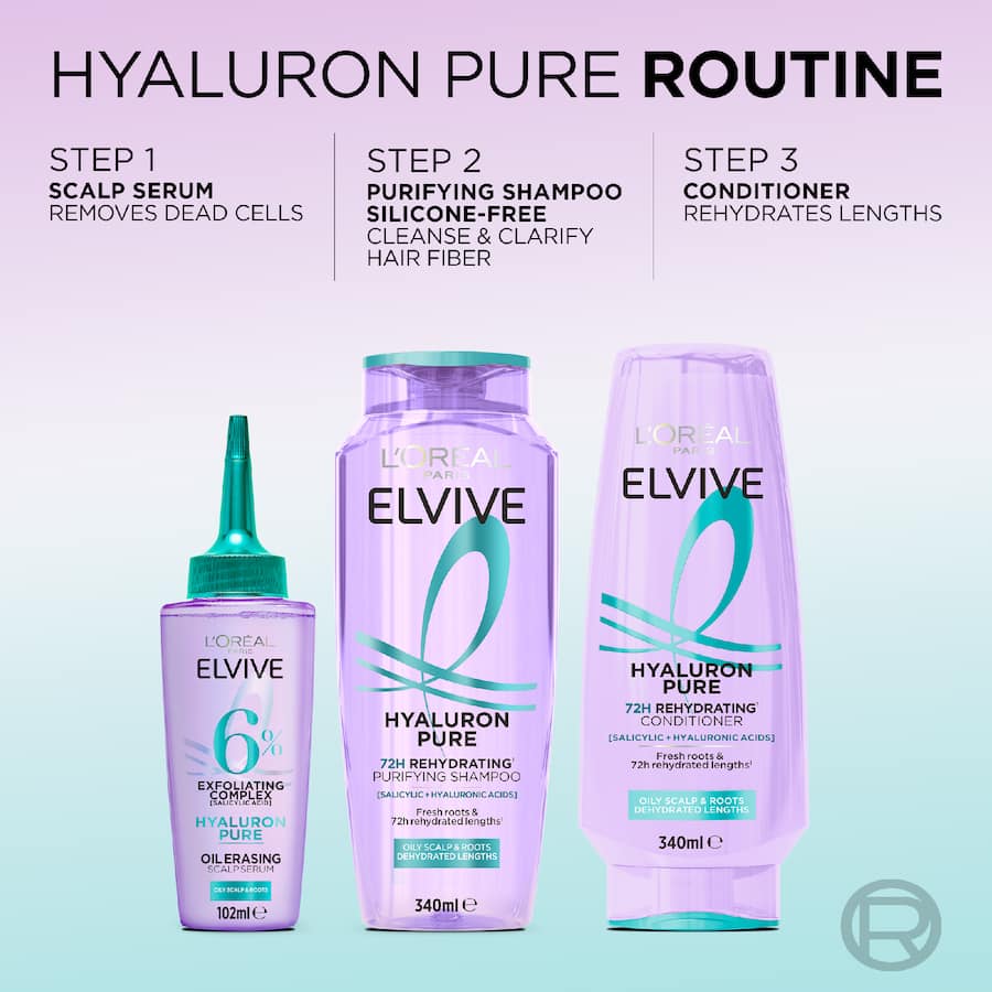 Loreal Elvive Hair Serum Hyaluron Pure 102mL