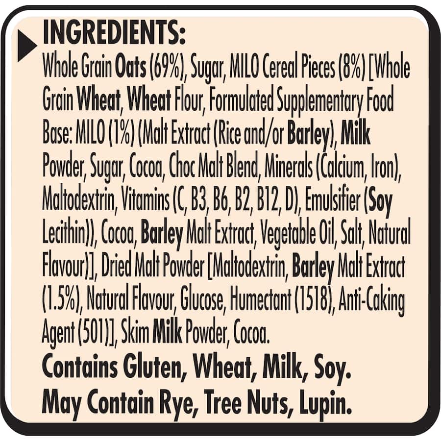 Uncle Tobys Oats Quick Sachets Milo - 8 pack 280g