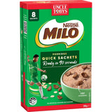 Uncle Tobys Oats Quick Sachets Milo - 8 pack 280g