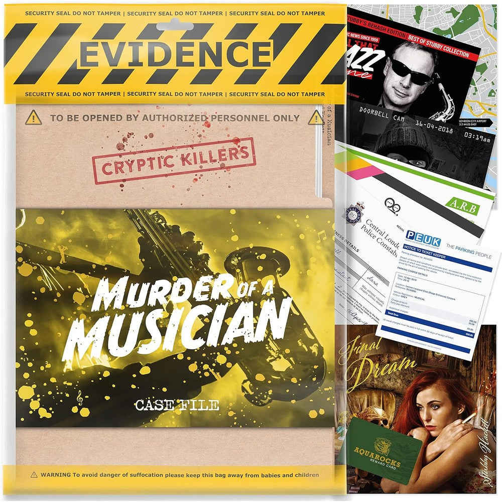 Cryptic Killers - Murder of a Musician - Board Game