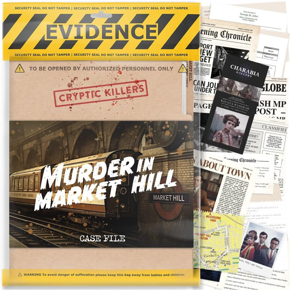 Cryptic Killers - Murder in Market Hill - Board Game