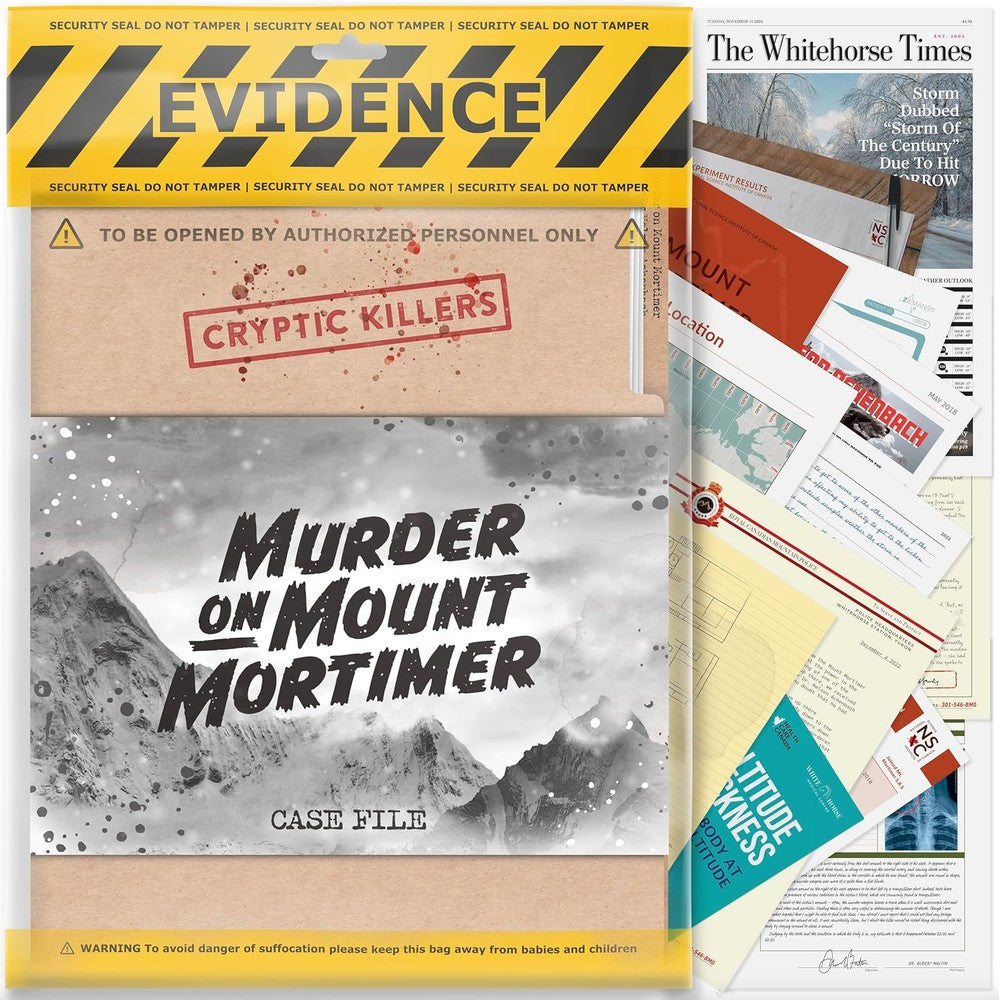 Cryptic Killers - Murder on Mount Mortimer - Board Game