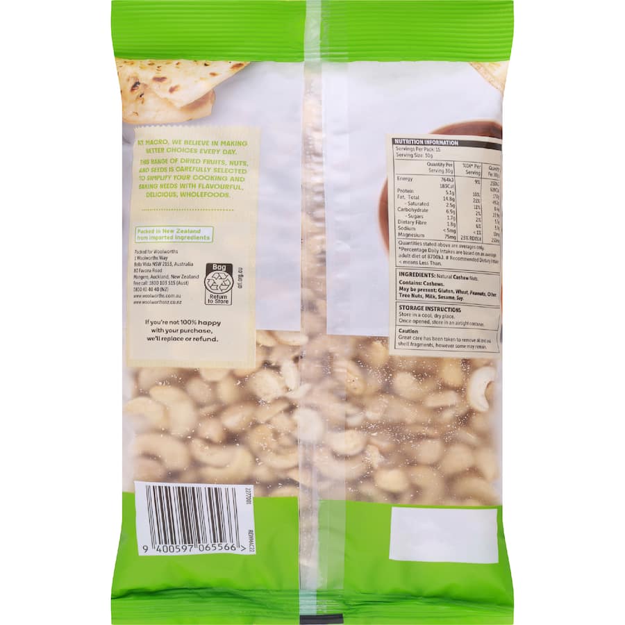 Macro Cashews Natural - 450g