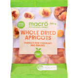 Macro Apricots Whole Dried - 500g
