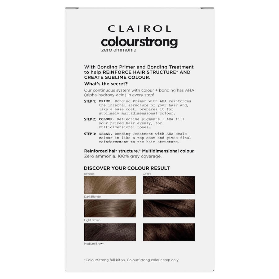 Clairol Colourstrong Hair Colour Light Brown 6.0 1pack