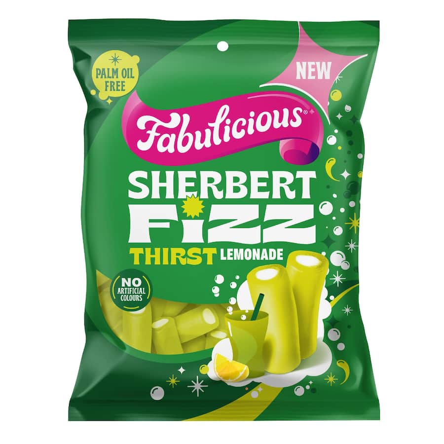 Fabulicious Sweets Sherbert Fizz Thirst Lemonade 180g