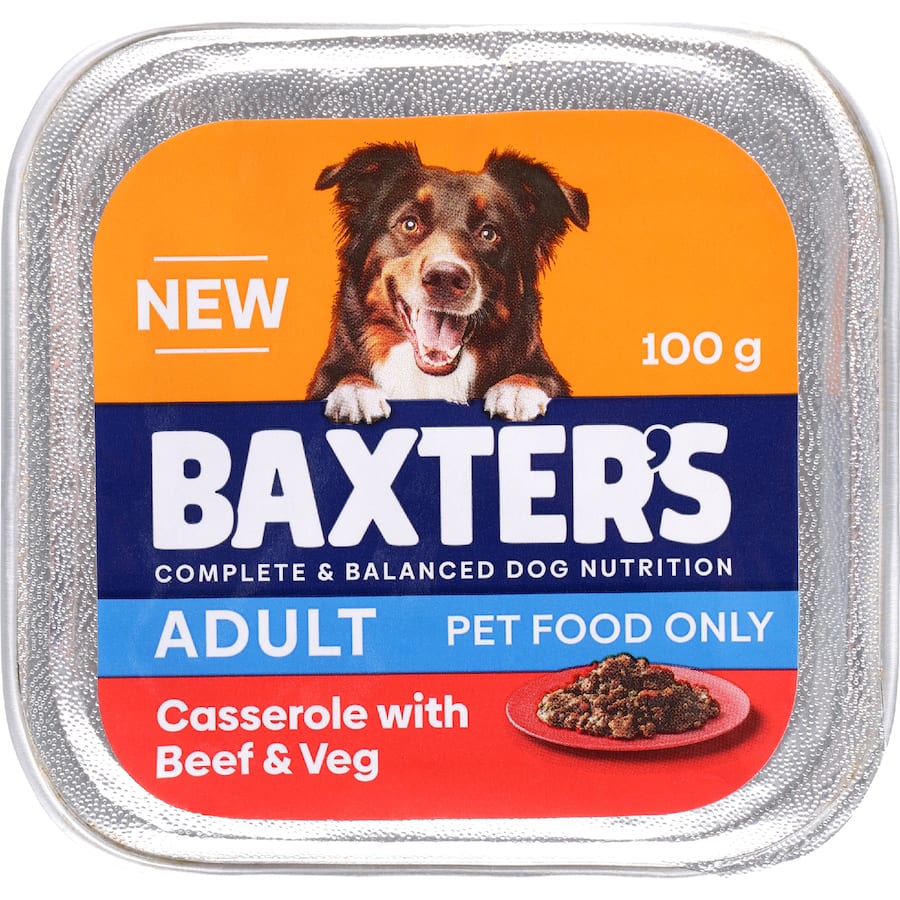Baxter's Wet Dog Food Adult Casserole Beef & Veg 100g