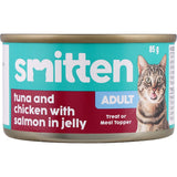 Smitten Wet Cat Food Tuna, Chicken, Salmon In Jelly 85g