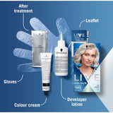 Schwarzkopf Live Colour Hair Colour Post Bleach Toner Ice White T1 - 1pack