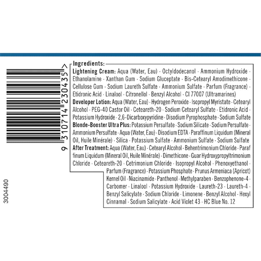 Schwarzkopf Live Colour Hair Colour Bleach Permanent Blonde 00b 1pack