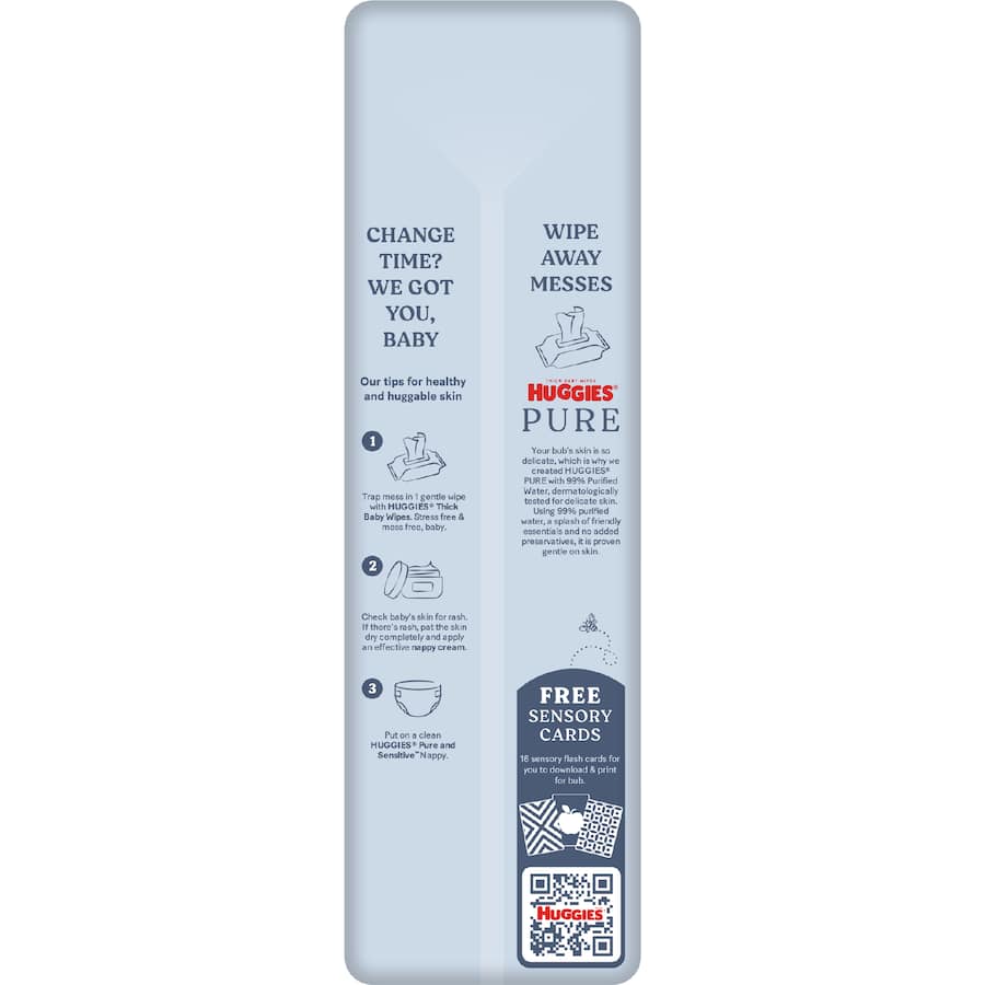 Huggies Pure & Sensitive Nappies Infant Boys & Girls 4-8kg Size 2 74pack