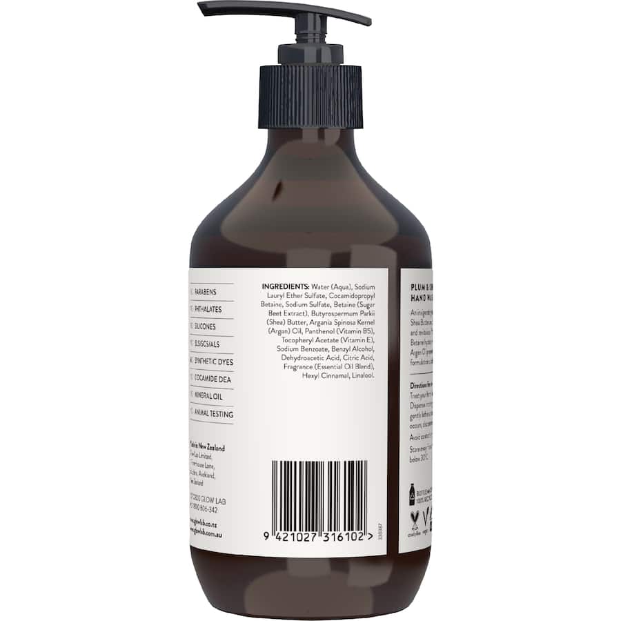 Glow Lab Hand Wash Plum & Cherry Blossom 300mL